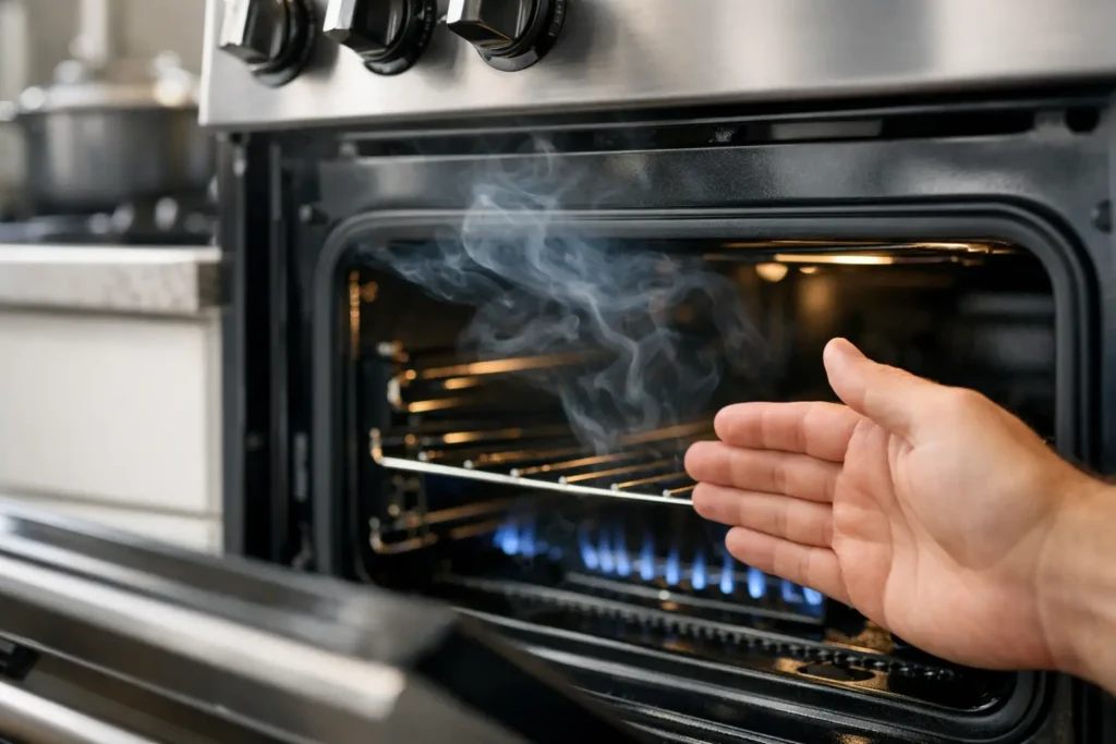 Oven Gas Smell When Off? What It Means